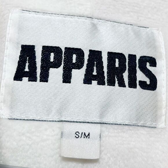 APPARIS Rare Gingham Check Teddy Coat with Tie Waist Pink Jacket Womens Size S/M - Picture 13 of 13